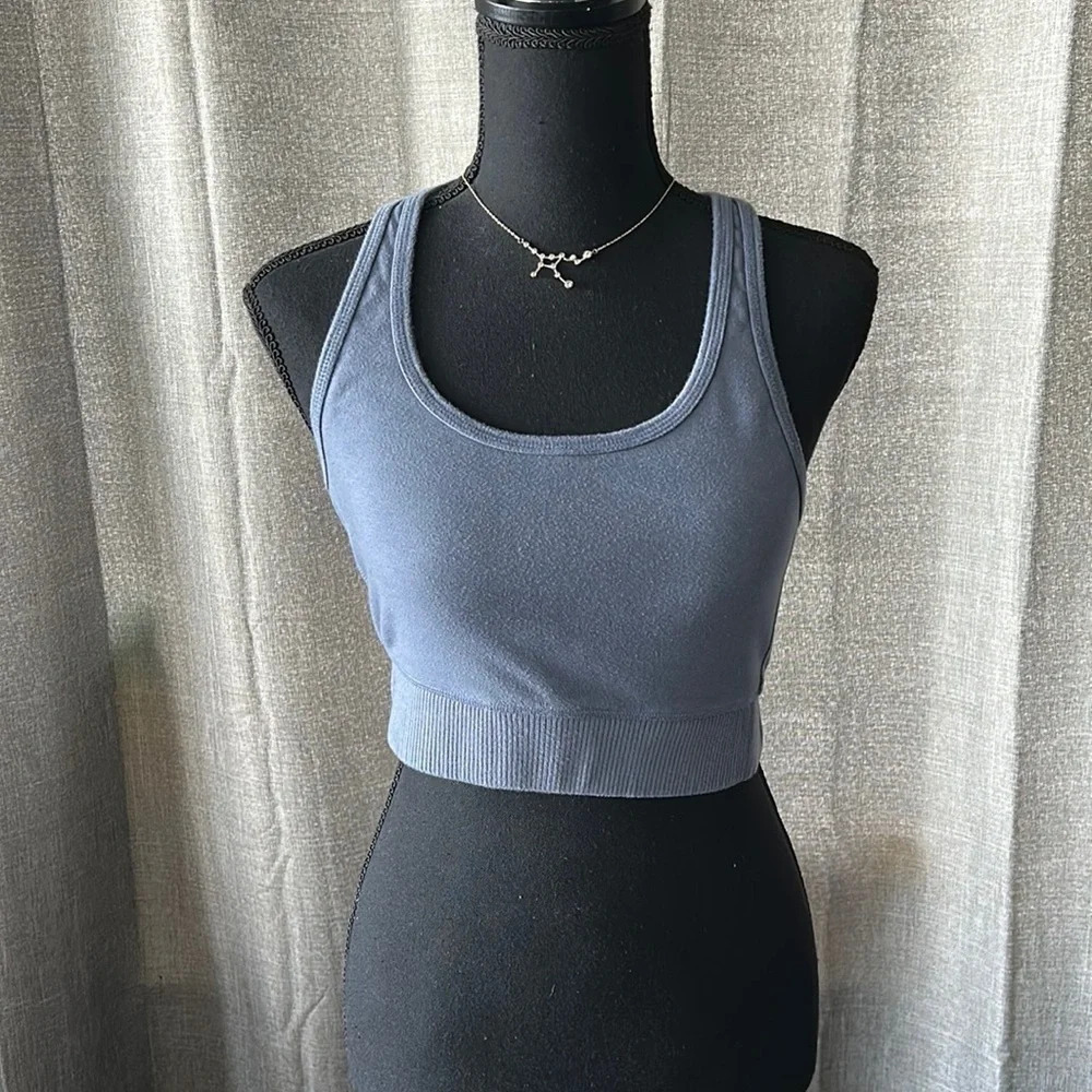 Blue Splendid Sports Bra